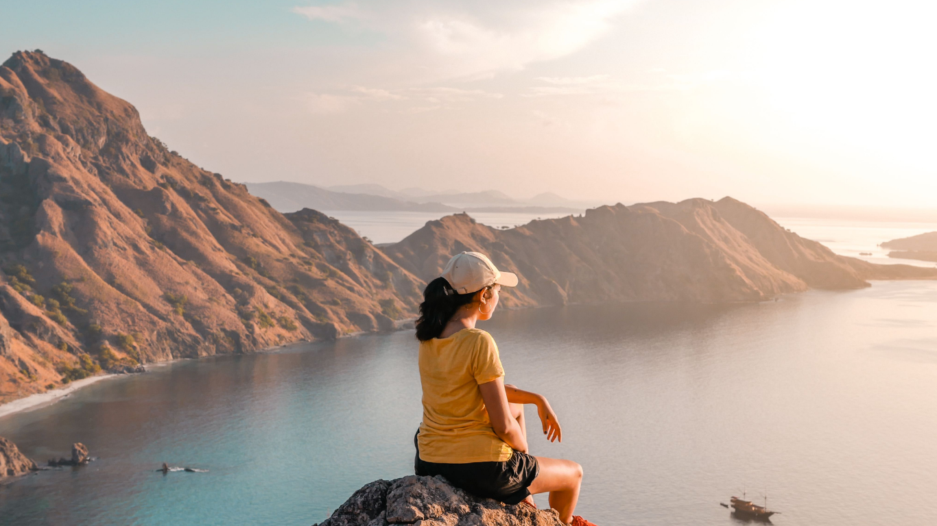 Golden sunset over Komodo National Park